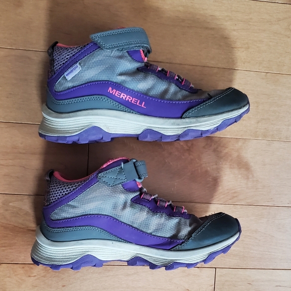 Youth Merrell Moab Hiking Shoes - Size 2 - Picture 3 of 6